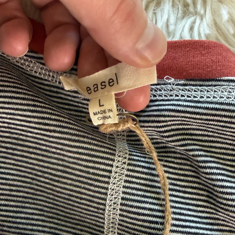 NWT Easel Oversized Boho Britt Patchwork Top Size… - image 7